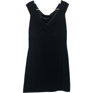 Laundry By Shelli Segal Dress 12 Black Sleeveless Mini